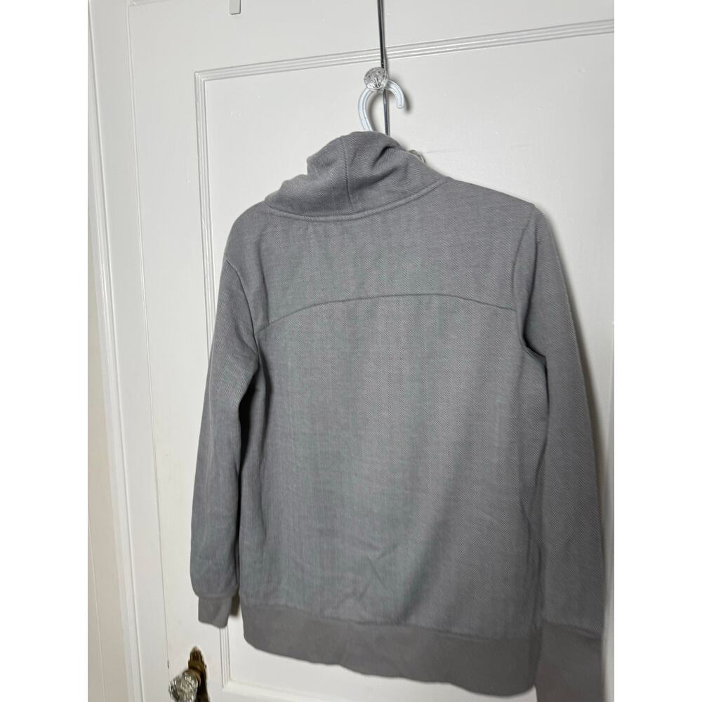 Avia Gray Minimalist Mock Neck Chic Athleisure Sweatshirt Size Women's XS - Picture 2 of 9